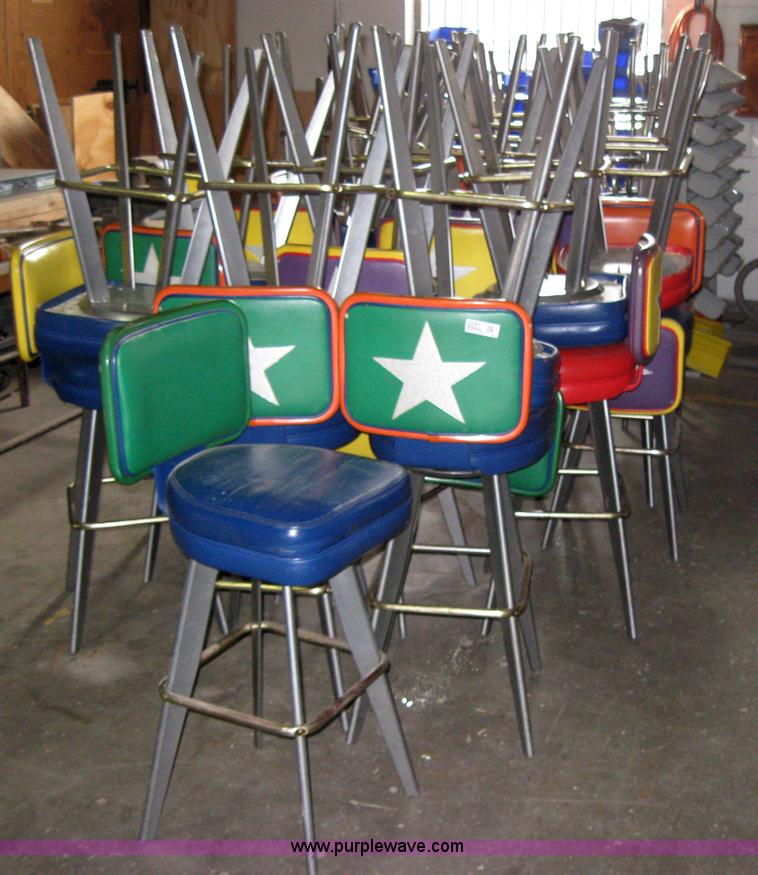 image for item 2091 (36) upholstered bar stools with backs