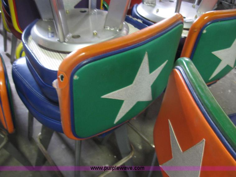 image for item 2091 (36) upholstered bar stools with backs