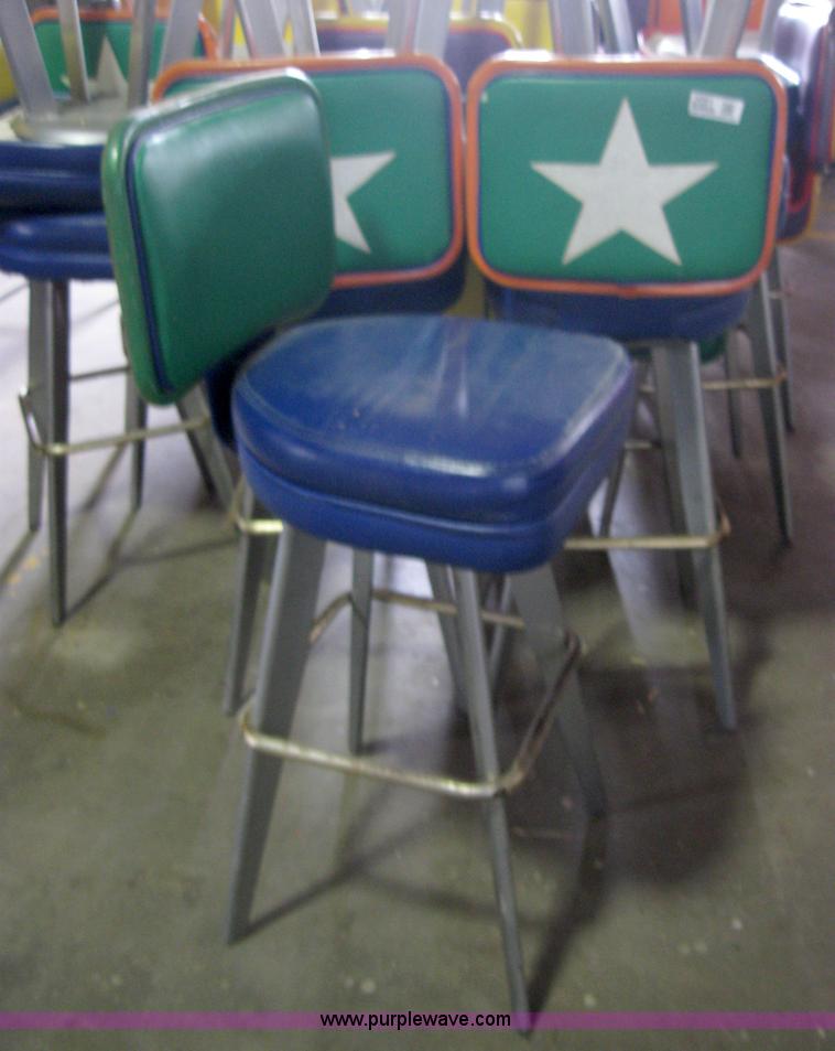 image for item 2091 (36) upholstered bar stools with backs