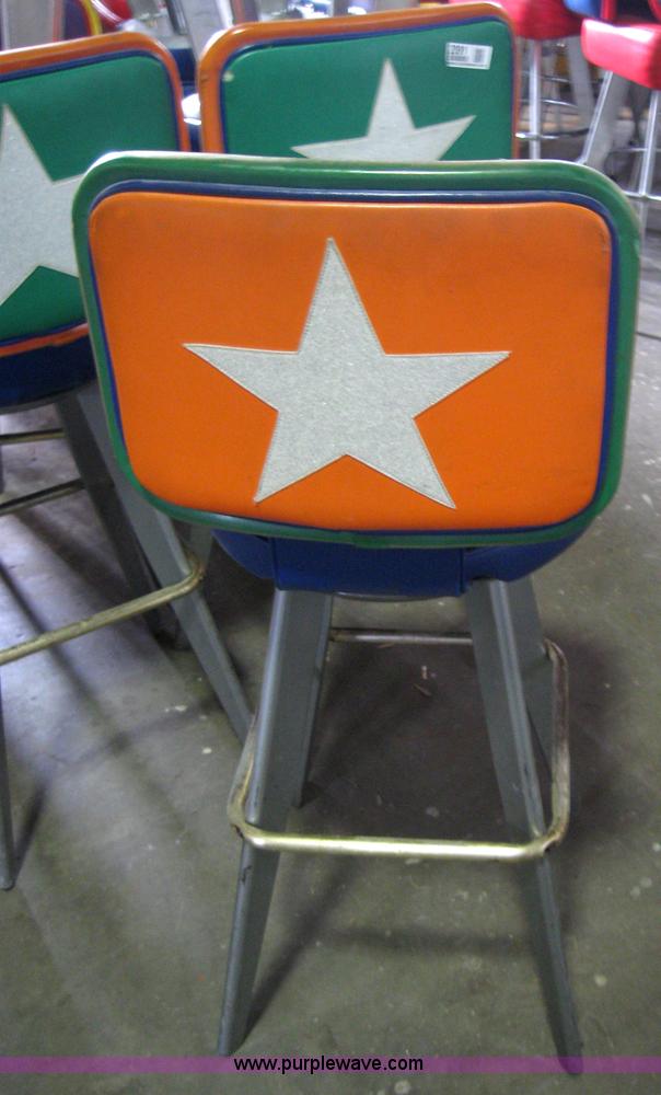 image for item 2091 (36) upholstered bar stools with backs