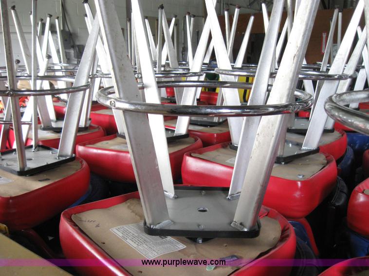 image for item 2092 (40) upholstered bar stools with backs