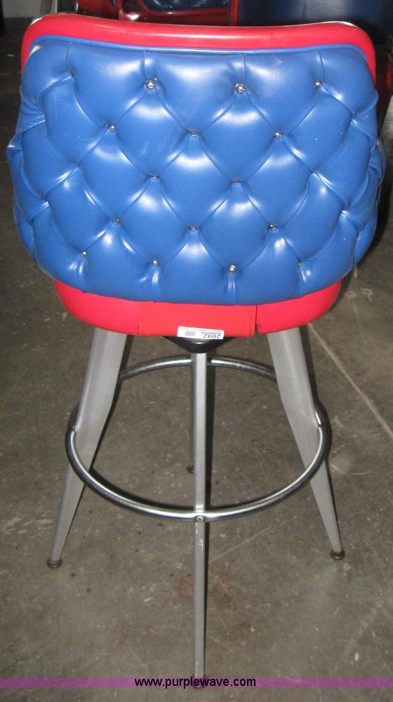 image for item 2092 (40) upholstered bar stools with backs