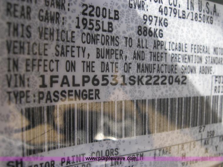 image for item 2152 1995 Ford Contour GL