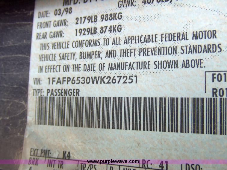 image for item 2182 1998 Ford Contour