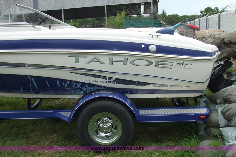 image for item 7048 Tahoe Q4 18' boat with trailer