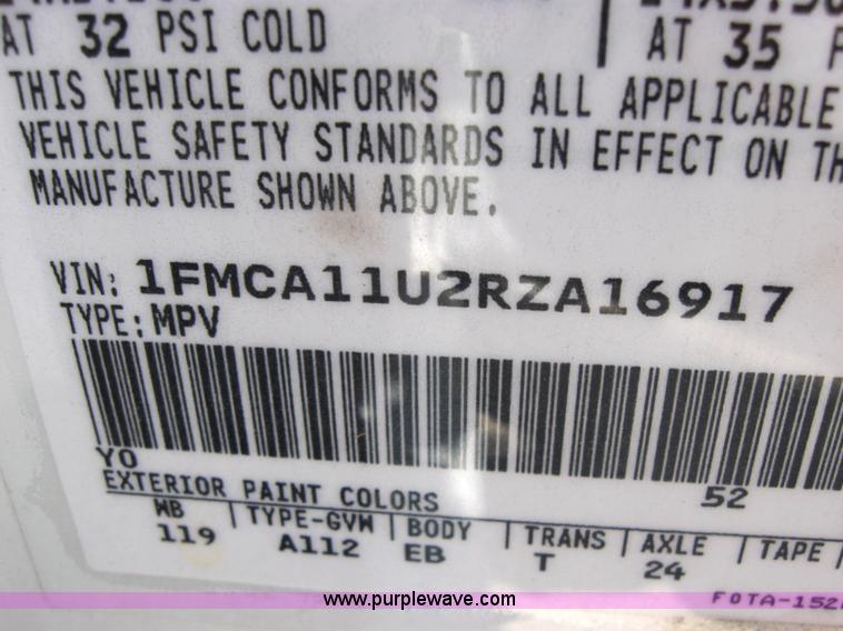 image for item 7062 1994 Ford Aerostar