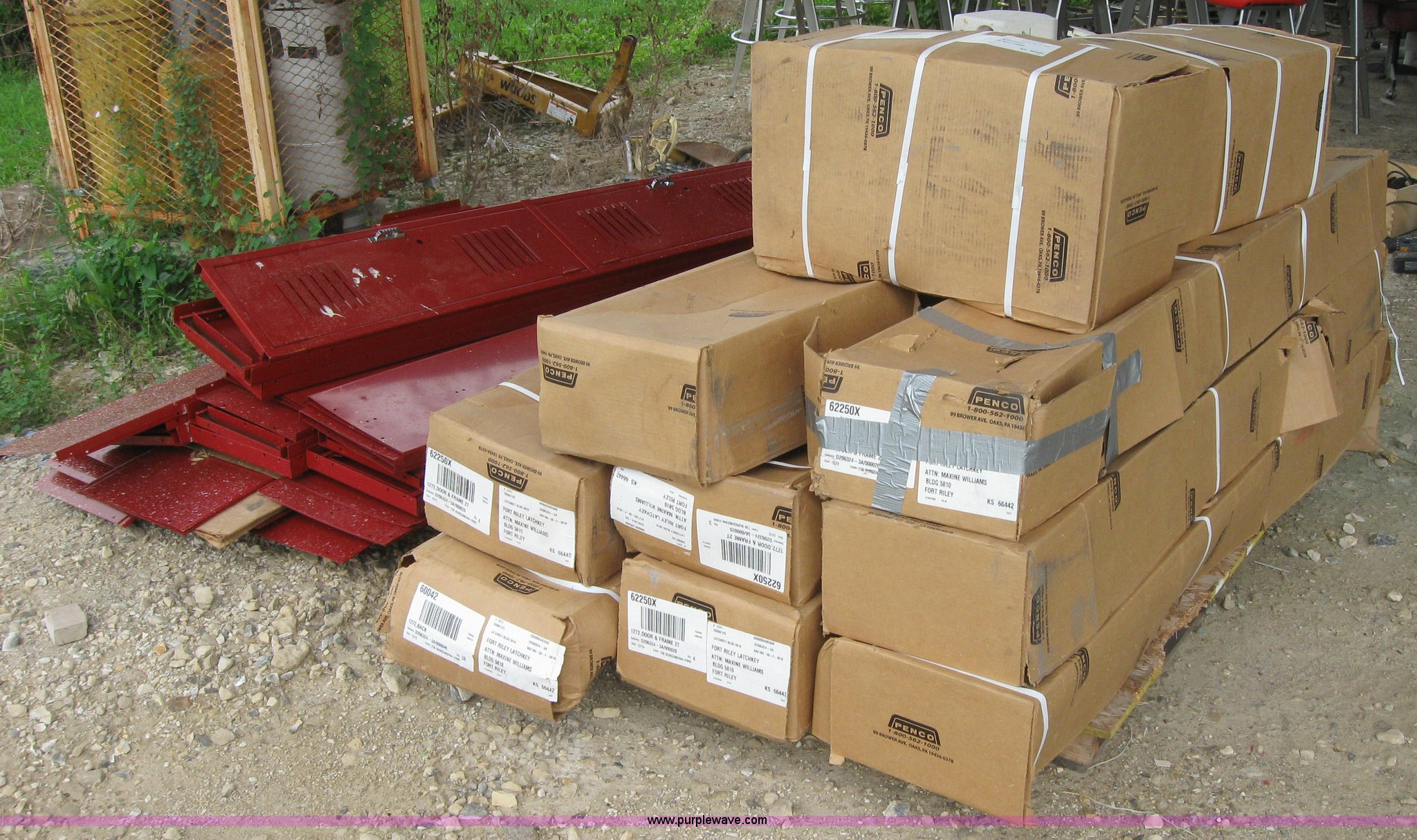 (9) Penco double lockers in Ft. Riley, KS Item 2133 sold Purple Wave