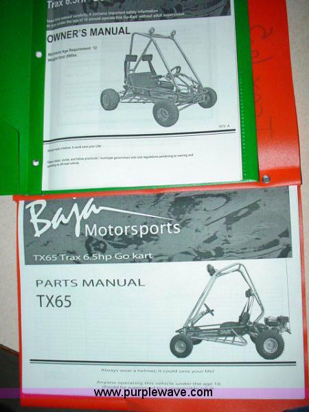 image for item 1002 (3) Baja TX65 go-karts