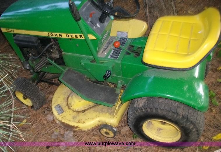 image for item 1012 John Deere 100 lawn mower