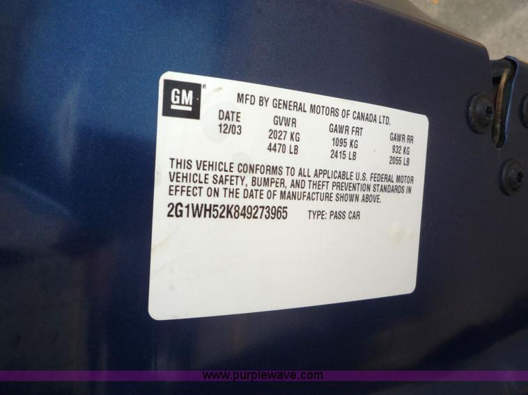 image for item 2151 2004 Chevrolet Impala LS