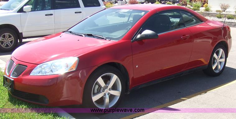 image for item 2152 2007 Pontiac G6 GT convertible