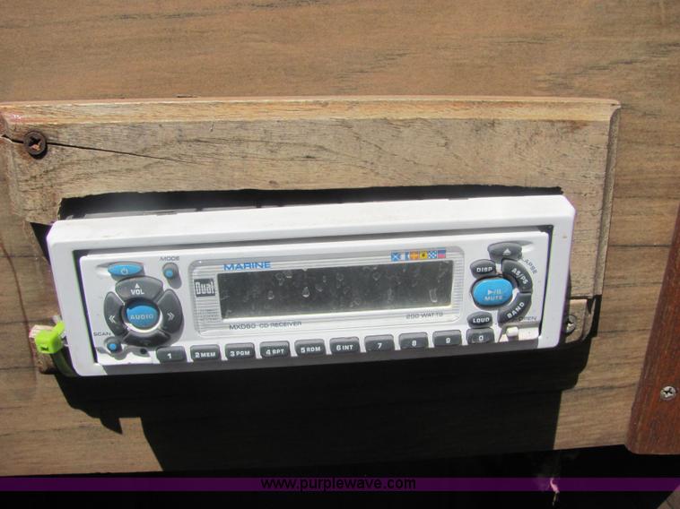 image for item 4616 1976 Glastron 25' cabin cruiser boat with trailer