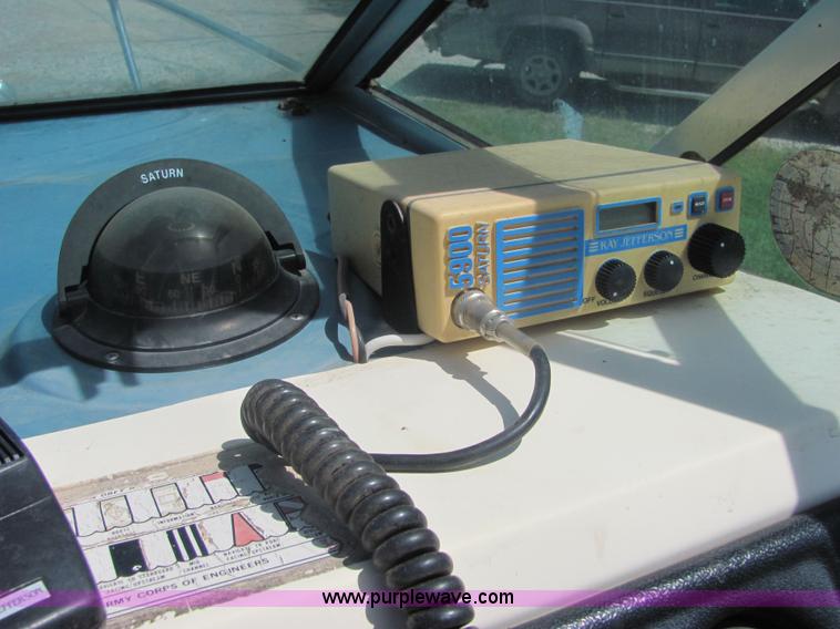 image for item 4616 1976 Glastron 25' cabin cruiser boat with trailer