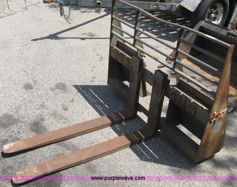 image for item 5038 Sayer quick attach pallet forks skid steer attachment