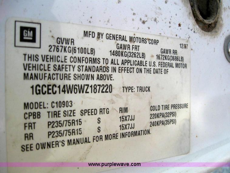 image for item 6101 1998 Chevrolet C1500