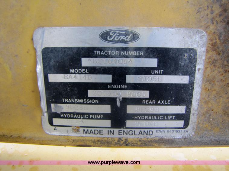 image for item 3054 1989 Ford 6610 Tiger Special tractor with 52" side boom mower