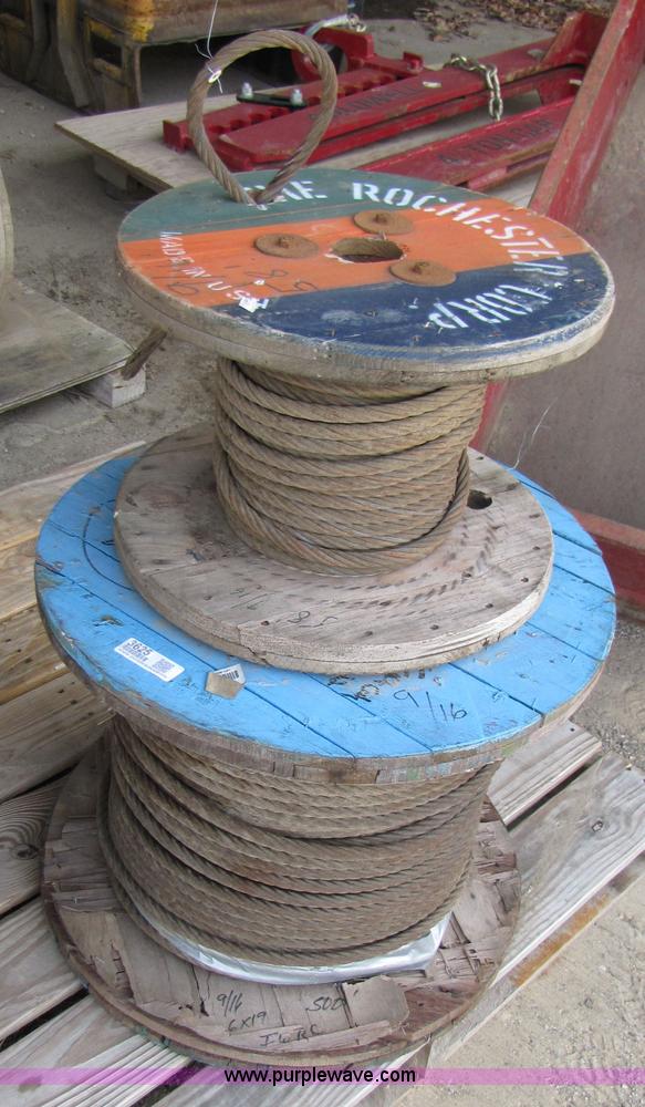image for item 3625 Approx 500' of 9/16" wire cable on spool