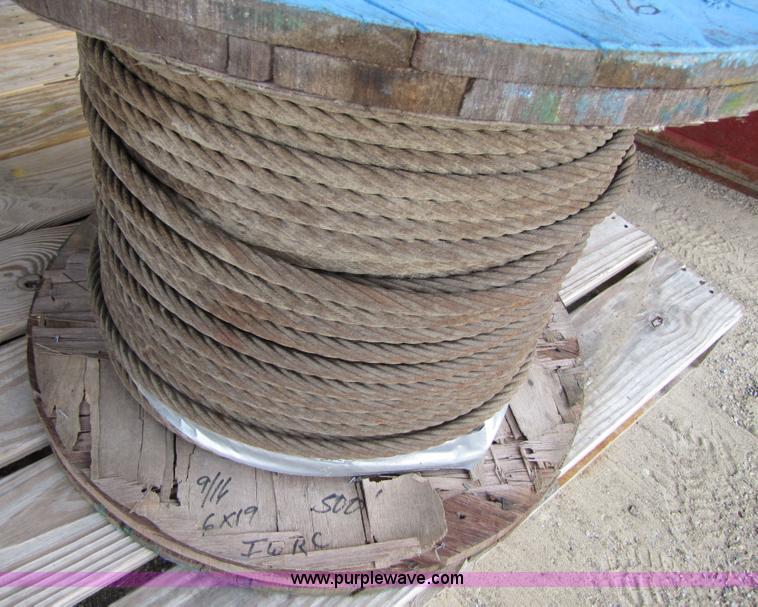 image for item 3625 Approx 500' of 9/16" wire cable on spool