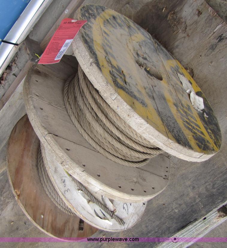 image for item 3626 Approx 80' of 1/2" wire cable on spool