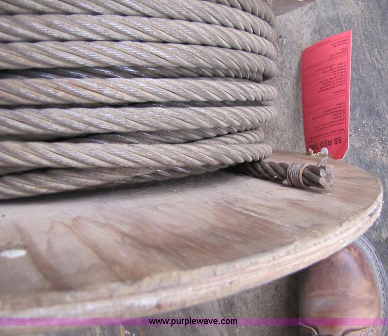 image for item 3626 Approx 80' of 1/2" wire cable on spool