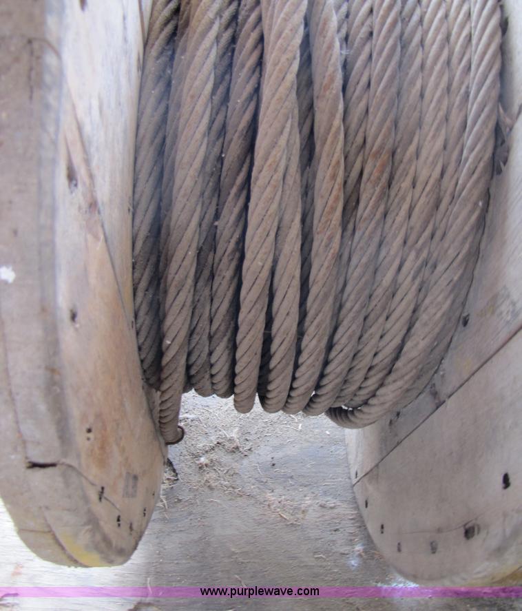 image for item 3626 Approx 80' of 1/2" wire cable on spool