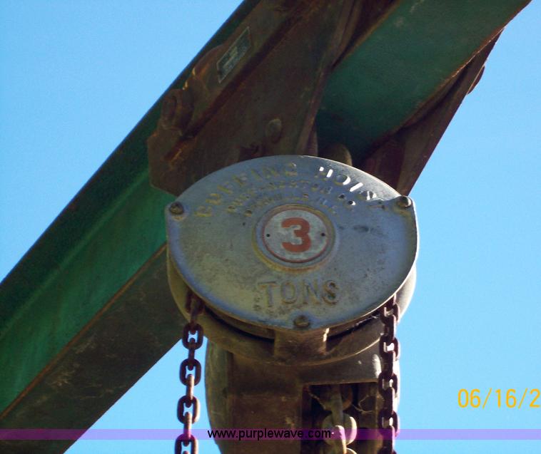 image for item 9100 Gantry overhead crane with 3 ton Porta-Hoist