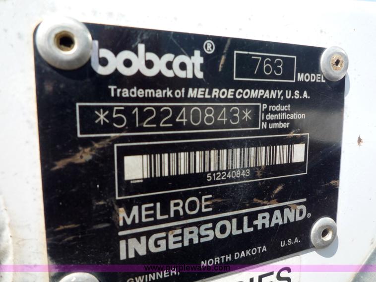 image for item 2178 1999 Bobcat 763 skid steer