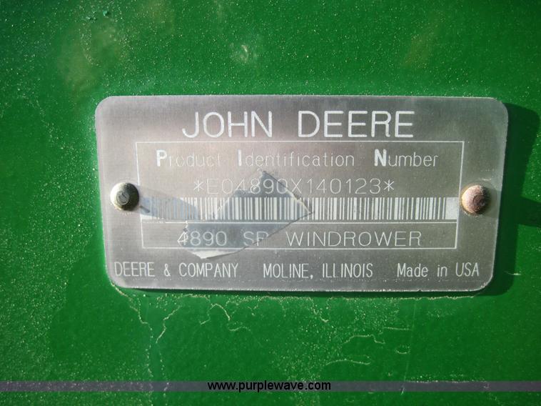 image for item 3017 2000 John Deere 4890 self-propelled swather