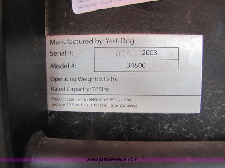 image for item 3046 2003 Yerf-dog 34800 utility vehicle