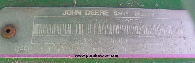 image for item 6172 John Deere 455 35' double disk drill