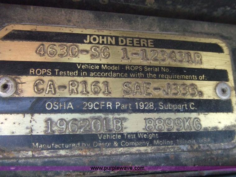 image for item 7109 John Deere 4630-S6 tractor