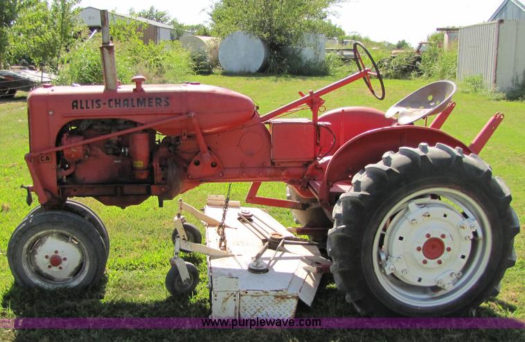 image for item 7204 1951 Allis Chalmers CA tractor with mower