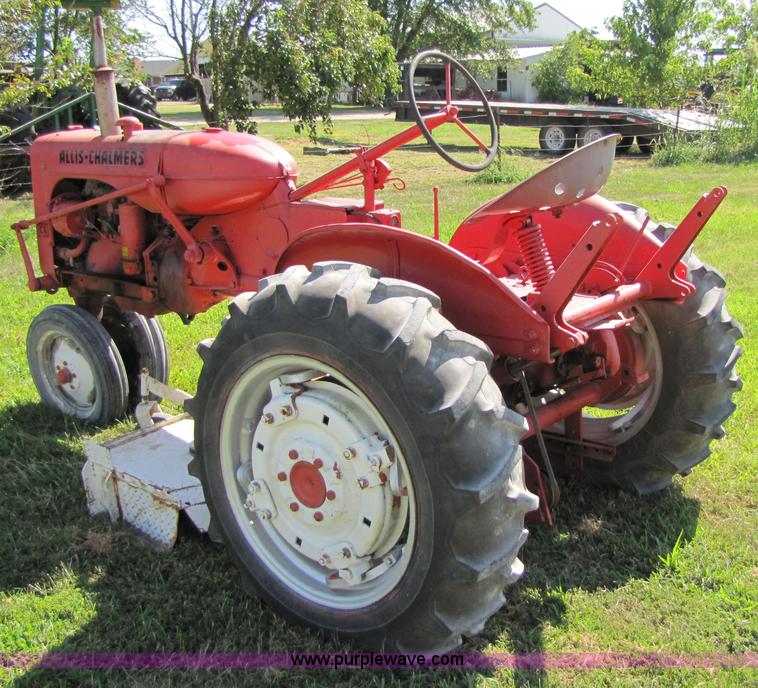 image for item 7204 1951 Allis Chalmers CA tractor with mower