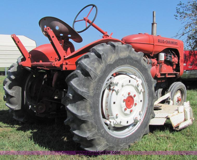 image for item 7204 1951 Allis Chalmers CA tractor with mower