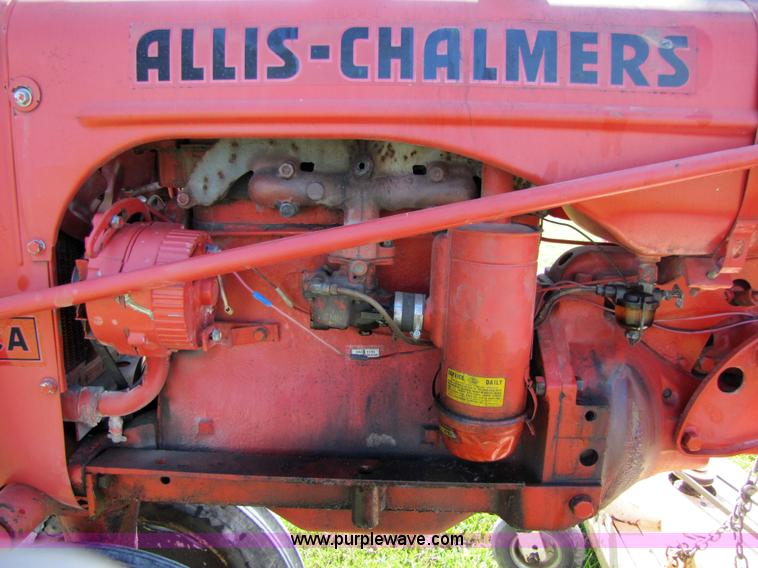 image for item 7204 1951 Allis Chalmers CA tractor with mower