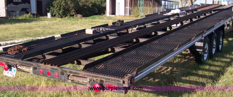 image for item 1602 1992 Dresden Custom Trailer 48' ramped car trailer