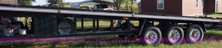 image for item 1602 1992 Dresden Custom Trailer 48' ramped car trailer