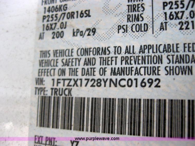 image for item 2564 2000 Ford F-150