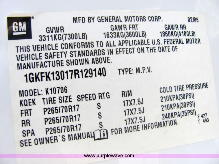 image for item 4735 2007 GMC Yukon