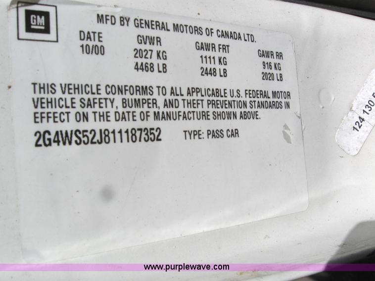 image for item 6146 2001 Buick Century Custom