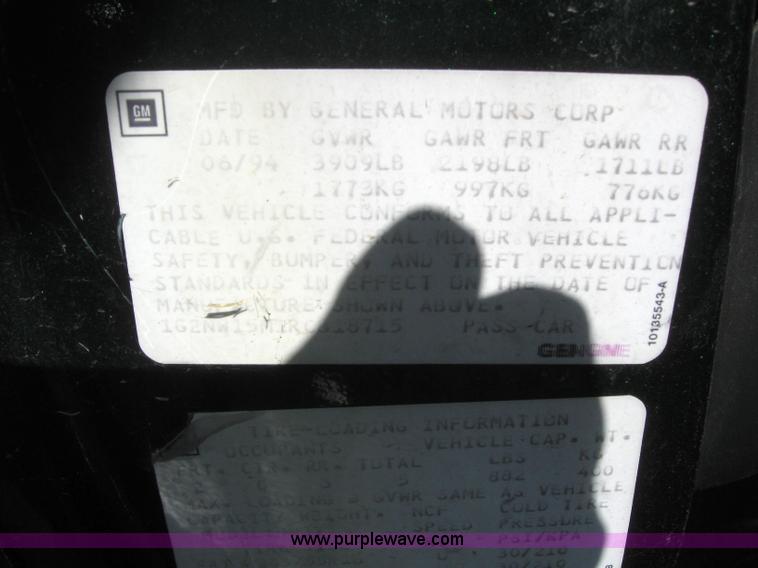 image for item 6148 1994 Pontiac Grand Am GT