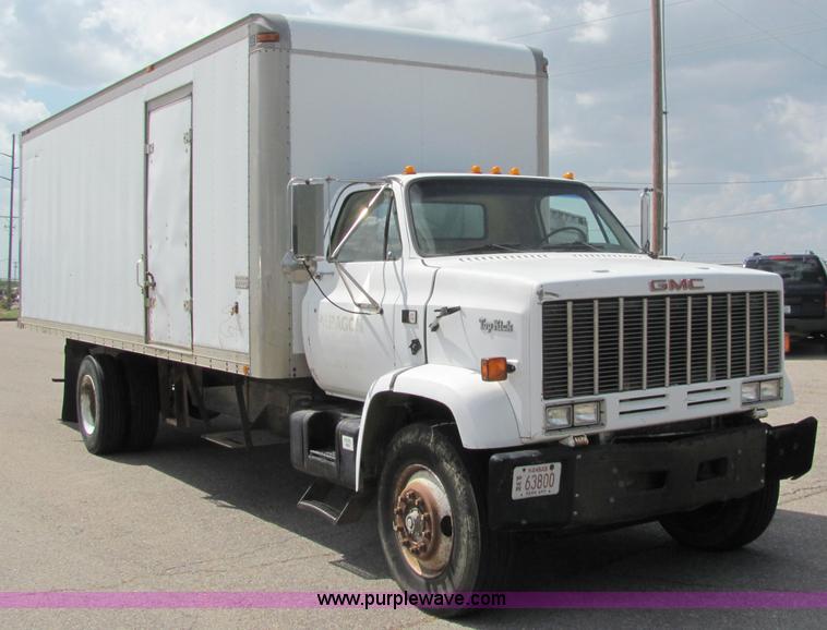 image for item 6680 1989 GMC 7000 Top Kick box truck