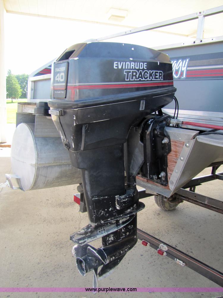 image for item 7158 1990 Bass Buggy Sun Tracker DL pontoon boat