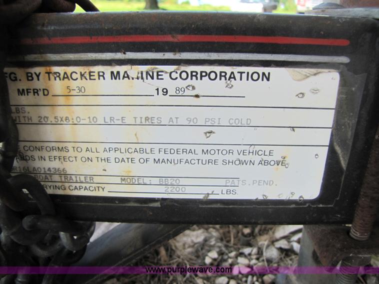 image for item 7158 1990 Bass Buggy Sun Tracker DL pontoon boat