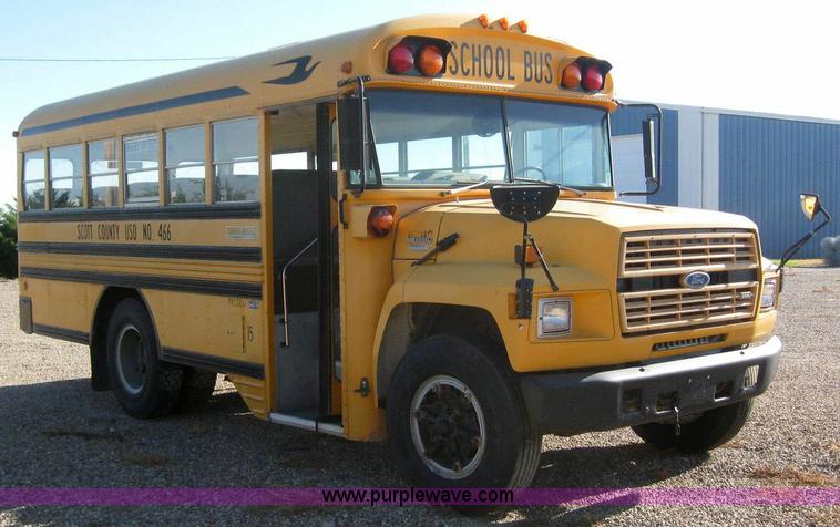 image for item 7715 1992 Ford B700 35 passenger bus