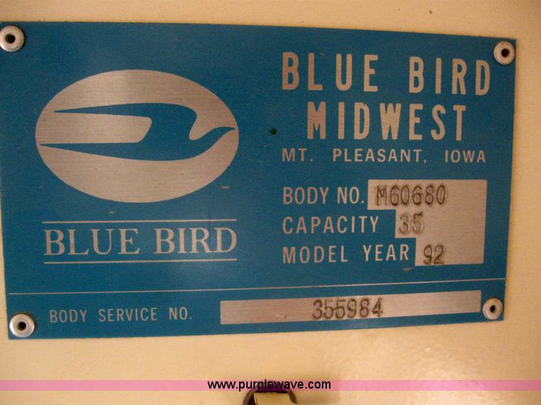 image for item 7715 1992 Ford B700 35 passenger bus