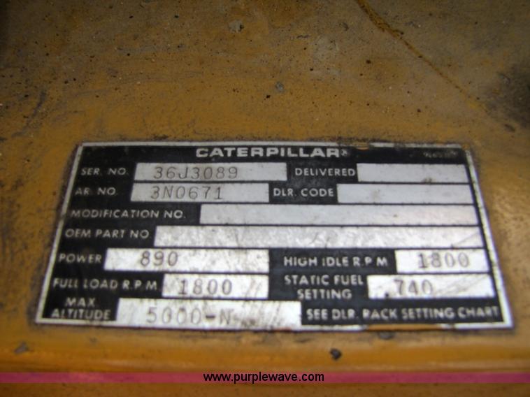 image for item 1753 Caterpillar D348 generator