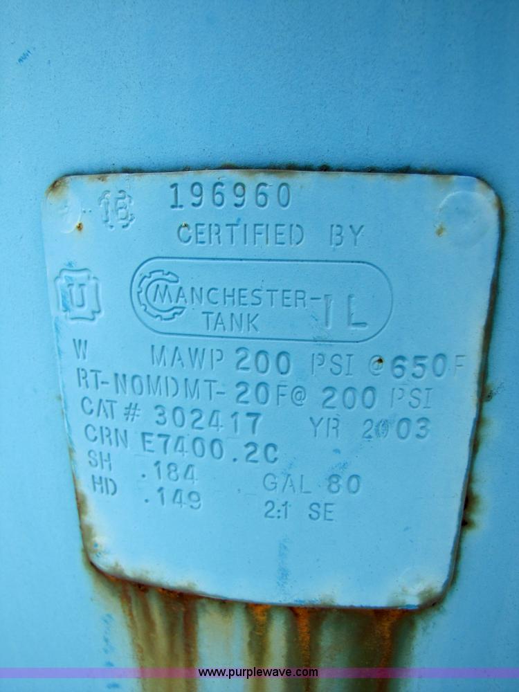 image for item 3061 2003 Sullair EX-6 skid mounted air compressor