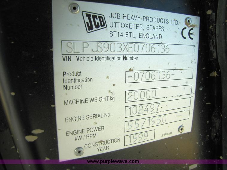 image for item 3574 1999 JCB JS200L excavator