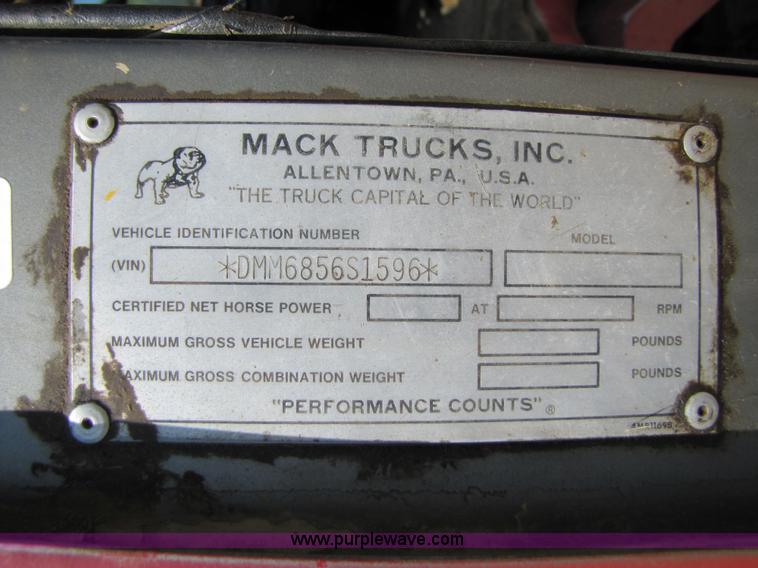 image for item 3578 1973 Mack 6x6 dump truck